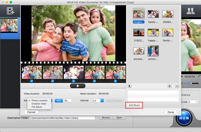 make Christmas slideshow video