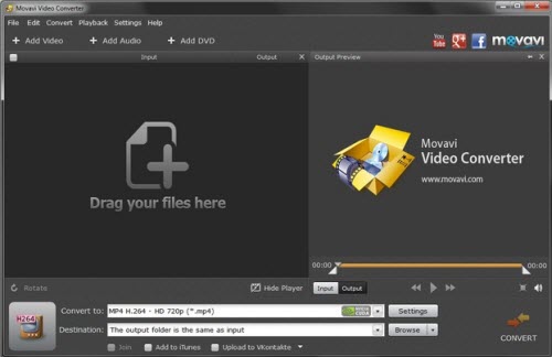 Wondershare replacement - Movavi Video Converter