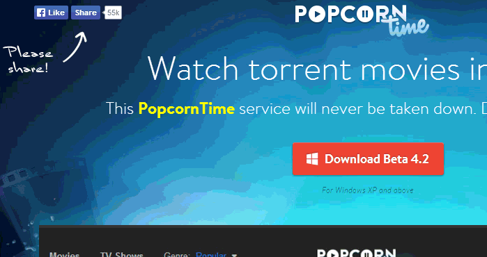 Roosh v forum 'popcorn time' great free movies and tv show.