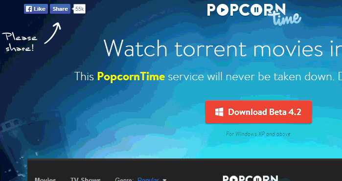 Download Popcorn Time App for Android/Windows/Mac/Linux