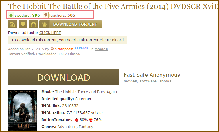 download torrent the hobbit