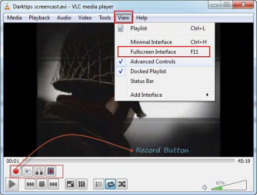 split video with VLC