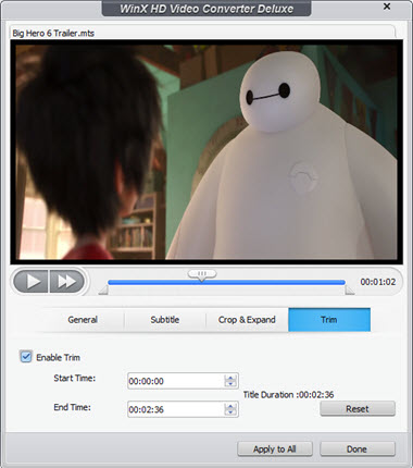 Trim, Screen Capturer, and Clip by Slide Bar or exact Time Control