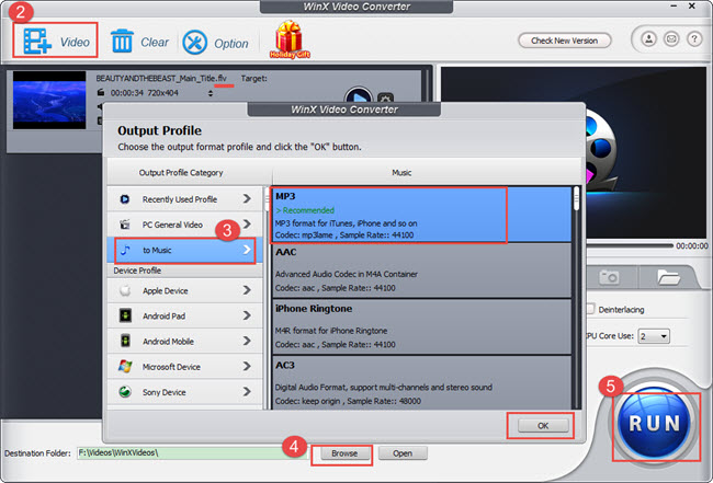 Convert MP4, DVD, MP3, AVI files & More