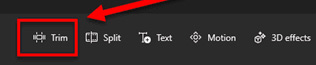 Enable Trim in Windows 11 Photos app