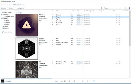 Window 7 built-in DVD player - Windows Media Player