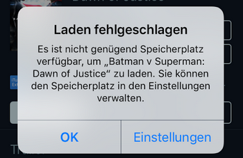 iOS 11 Problem - Nicht genügend Speicherplatz