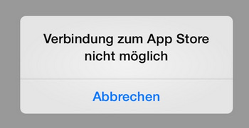 iOS 12 App Store Problem beheben