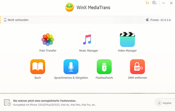 Beste iTunes-Alternative - WinX MediaTrans