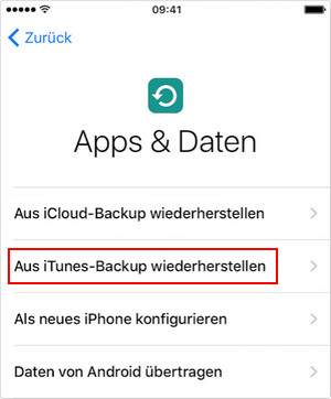 iPhone Daten auf neues iPhone (8) übertragen über iTunes