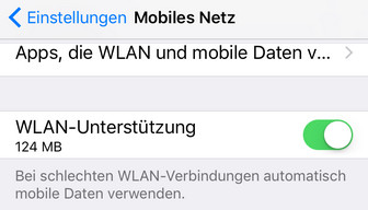 iPhone WLAN funktioniert nicht beheben - WLAN-Unterstützung deaktivieren