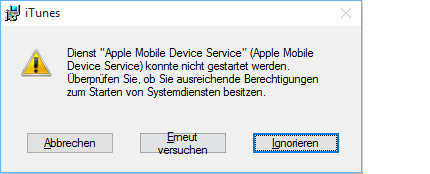 Itunes kann nicht installiert werden