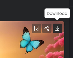 download generated AI art