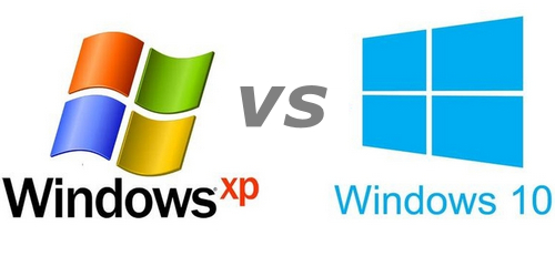 Windows 10 vs Windows XP