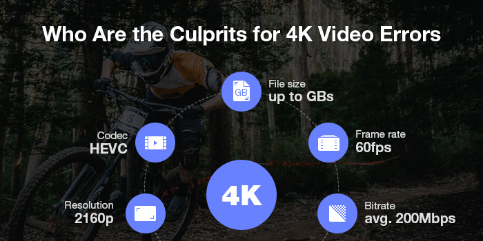real culprites for 4k video errors