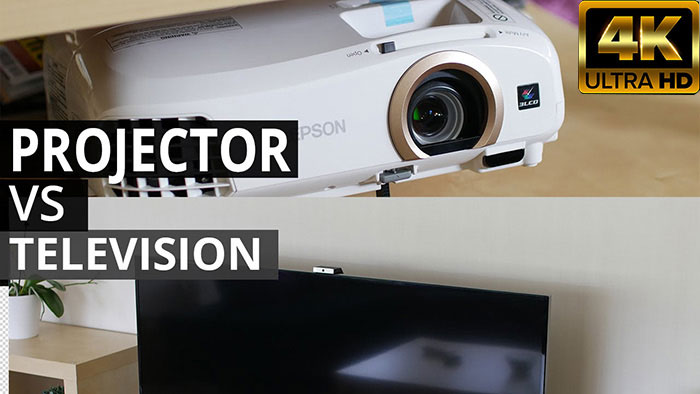 4K projector vs 4K TV