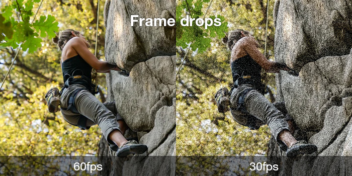 4k video frame drops error