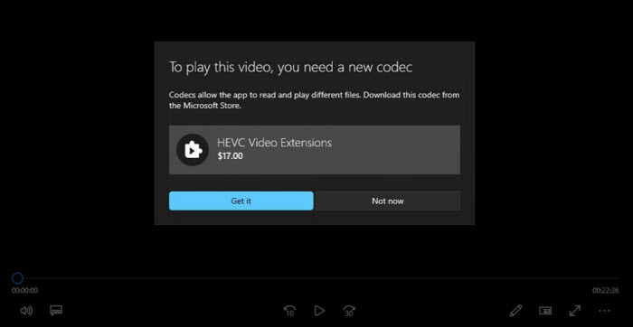 HEVC Video Extensions Windows 11
