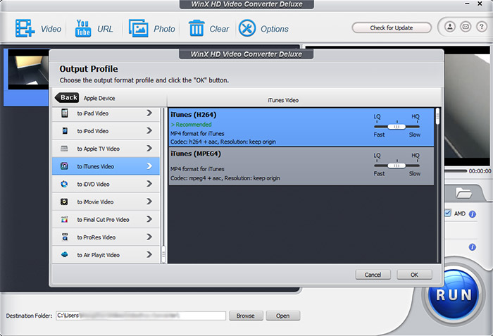 Change MKV to iTunes format