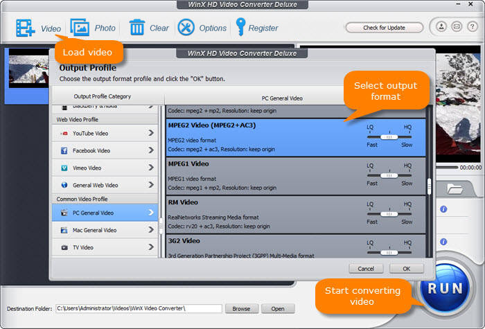convert mpg to mpeg format