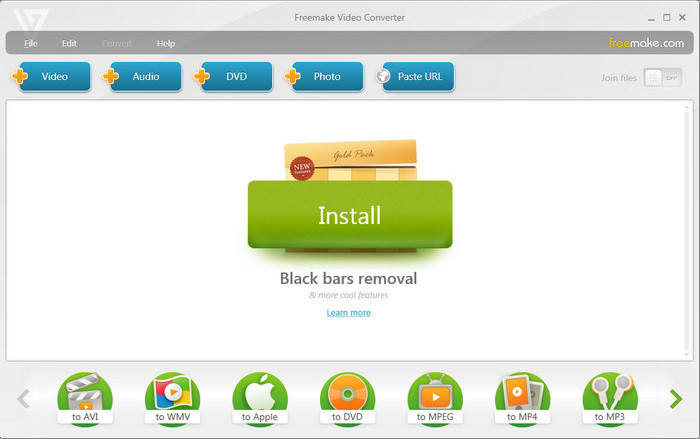 Convert MTS to MP4 using Freemake Video Converter