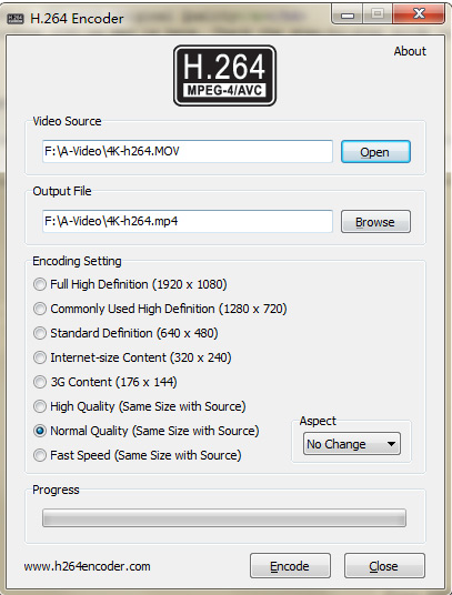 Free MP4 encoder - H264 Encoder