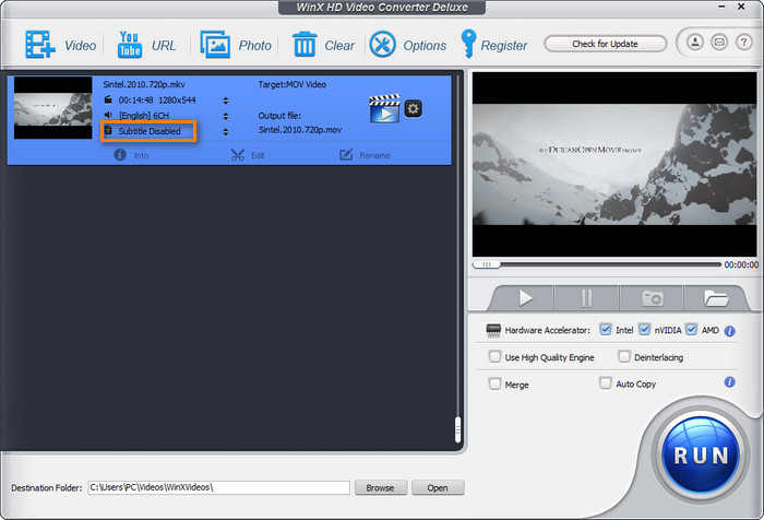 Remove soft subtitles from MP4, MKV, AVI