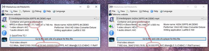 Resize MP4 File Size - 30fps vs 60fps