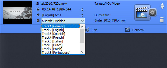 Pistes de sous-titres