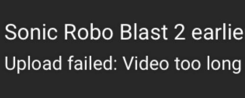 Failed to upload MP4 to YouTube: video too long error