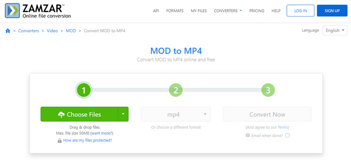 MOD to MP4 Online Zamazr