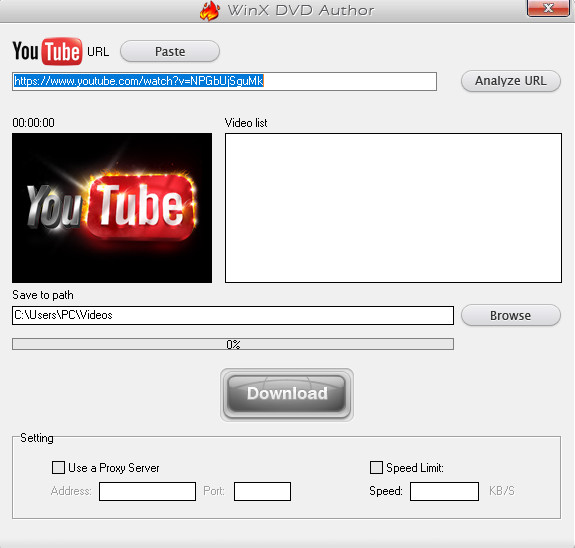 Download YouTube videos for burning DVD