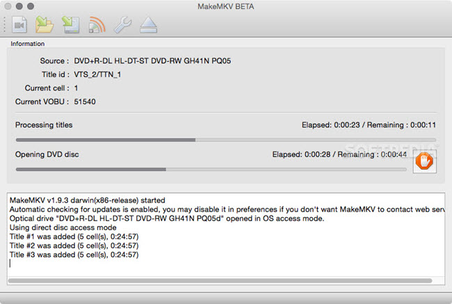 Free DVD copy software - MakeMKV