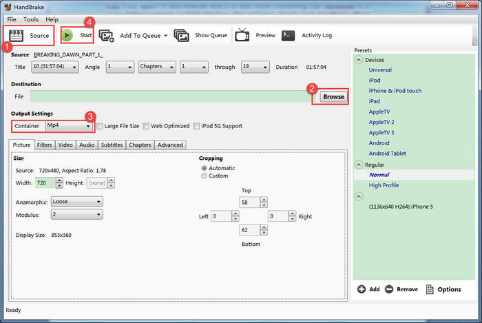 Kostenlose Open-Source-DVD-Kopiersoftware - HandBrake