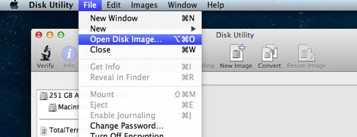 Mount and open ISO on Mac with Disk Utility