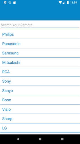Remote control app for DVD player