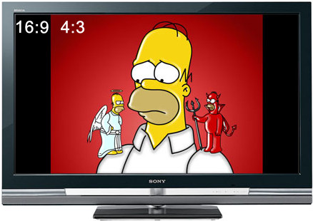 4:3 DVD doesn't fill 16:9 widescreen