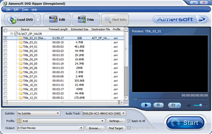 Aimersoft DVD Ripper