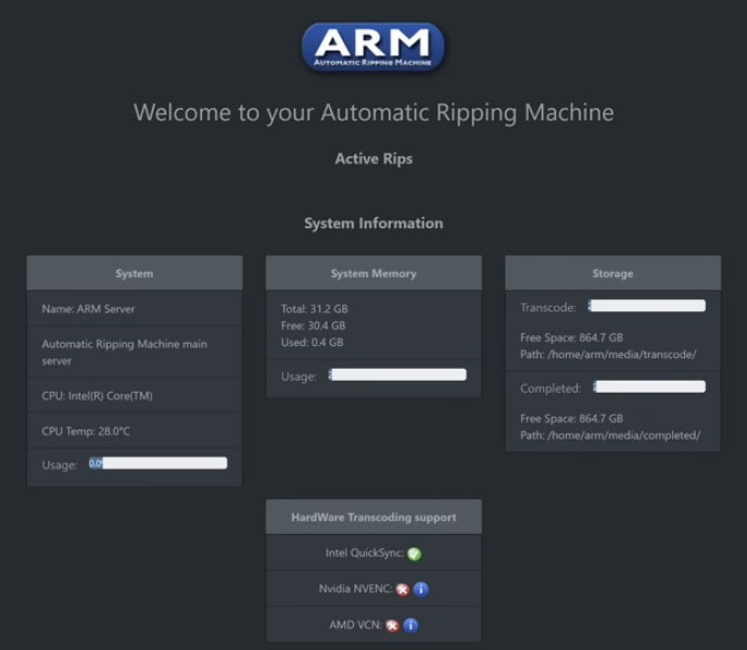 ARM System and Hardware Requirements