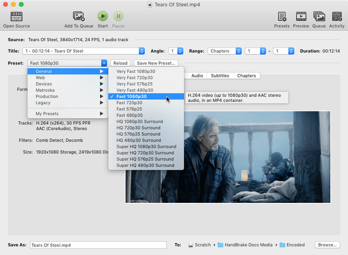 Sauvegardez le DVD sur Mac avec HandBrake