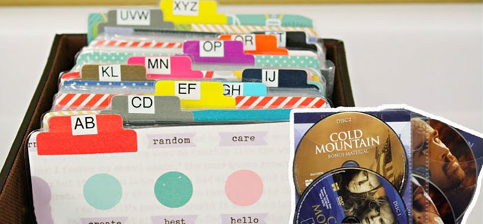 Declutter DVD Discs by by Alphabetical Order