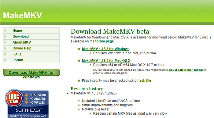 MakeMKV Download