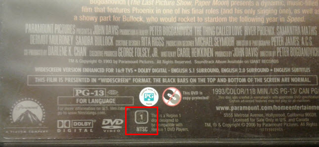 change DVD region code