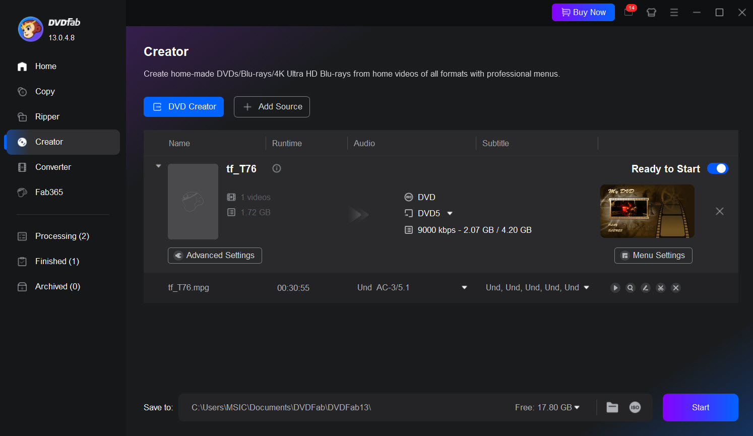dvdfab dvd creator