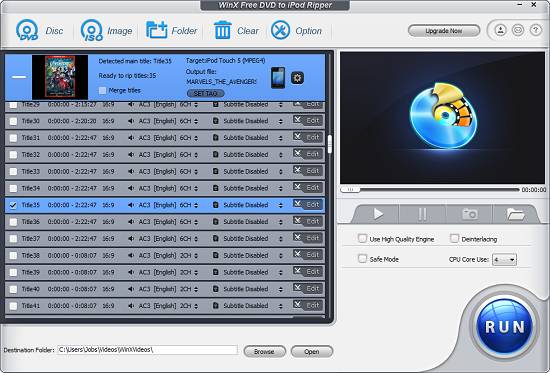 Free DVD to iPod Converter
