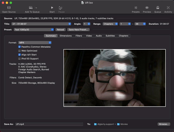 Handbrake for Mac