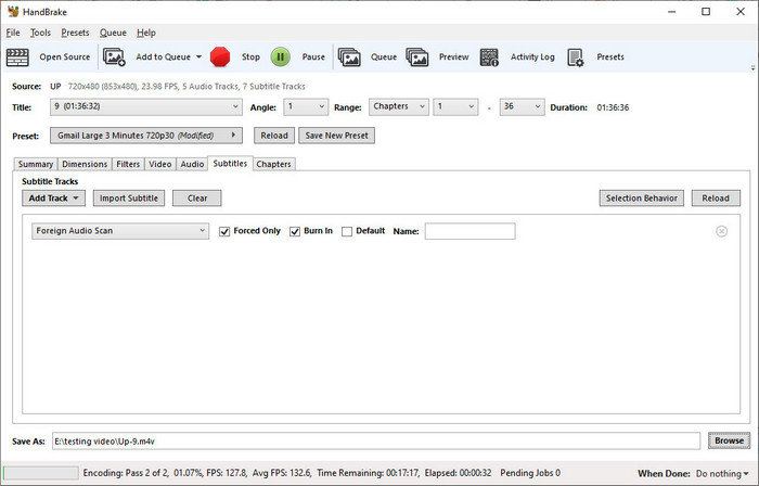 Converting ISO to MP4 with HandBrake
