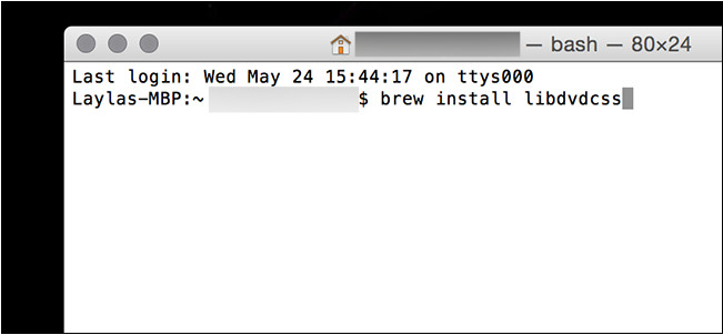 Brew install libdvdcss