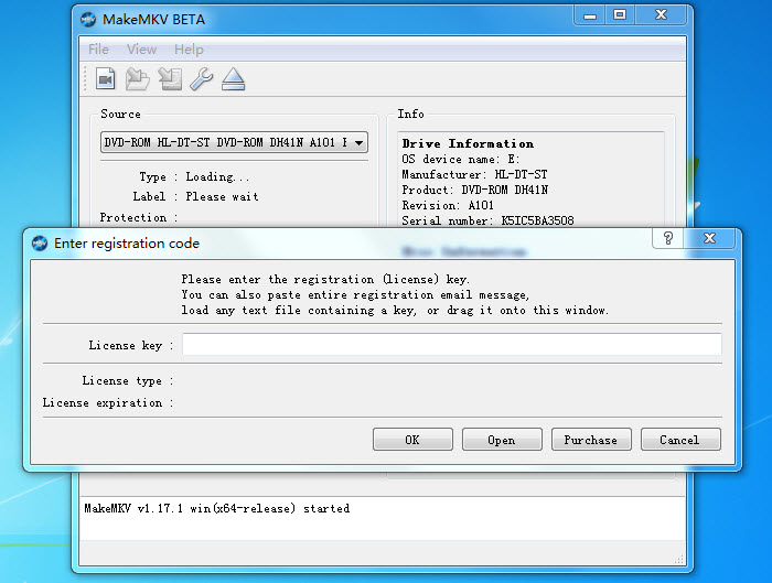 register MakeMKV key