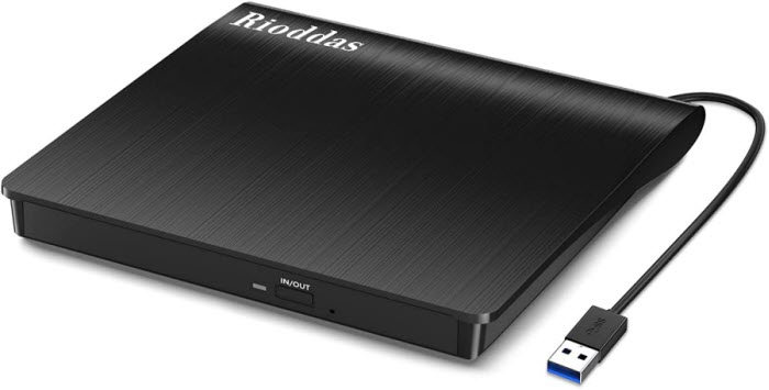 Best external dvd drive - Rioddas BT638 USB 3.0 External DVD Drive
